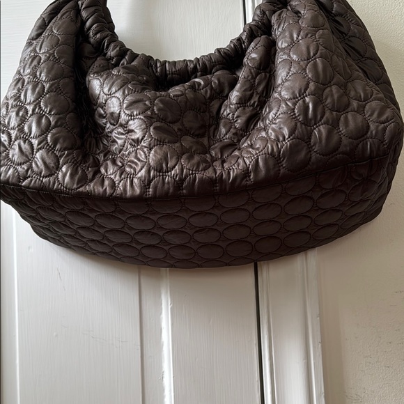 VINTAGE Brown Quilted Women's Bag - Picture 6 of 6
